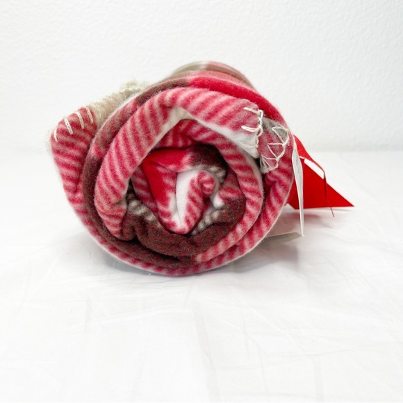 Cannon Fleece Blanket Red Plaid Throw Warm and Soft Holliday Christmas - Picture 5 of 9